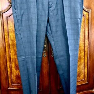 Michael Brandon Navy and White Dress Pants